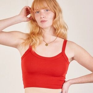 Big Bud Press - Cropped Cami - Mustang Red
